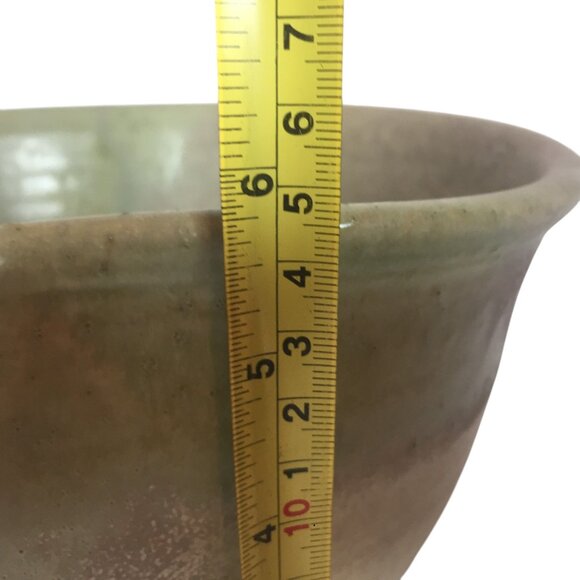 Artisan Made Pottery Mixing Bowl With Pour Spout Large 11W X 6D Signed - Picture 4 of 9